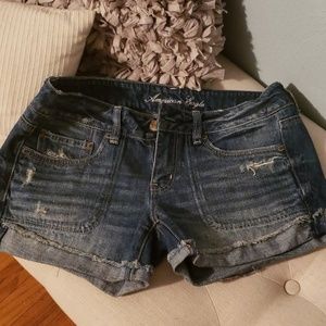 American Eagle Mid-rise Denim Shorts